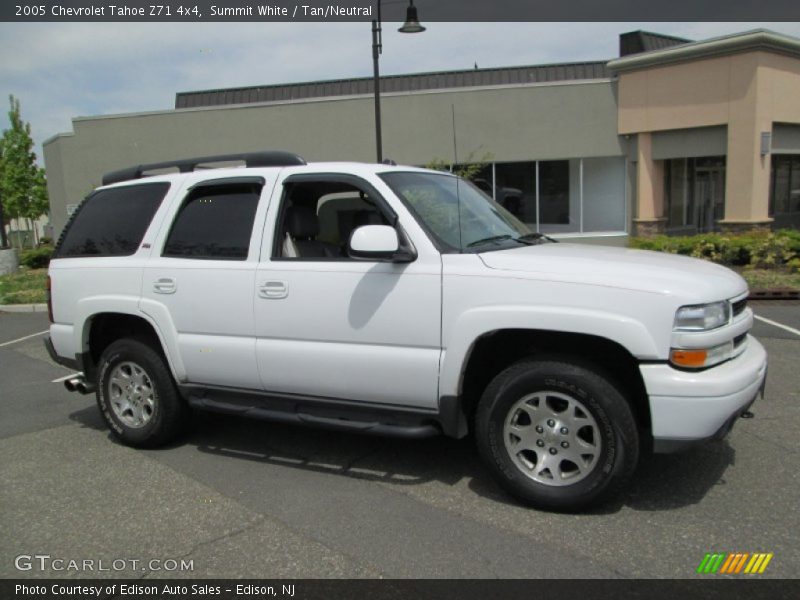 Summit White / Tan/Neutral 2005 Chevrolet Tahoe Z71 4x4