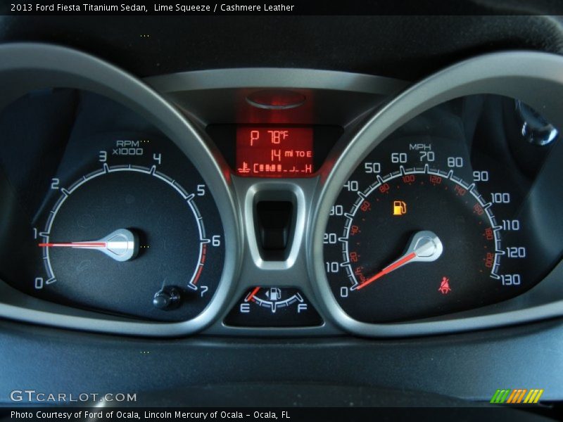  2013 Fiesta Titanium Sedan Titanium Sedan Gauges