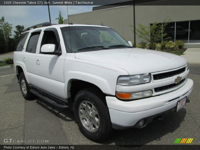 Summit White / Tan/Neutral 2005 Chevrolet Tahoe Z71 4x4