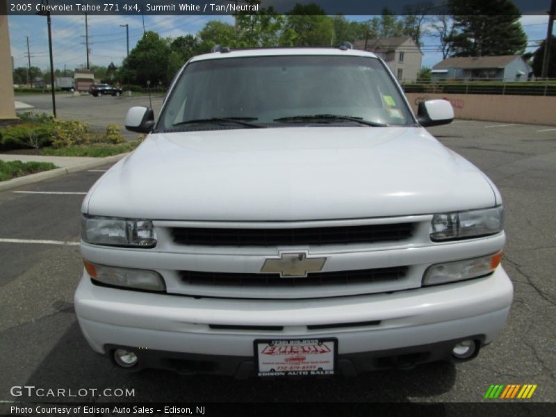 Summit White / Tan/Neutral 2005 Chevrolet Tahoe Z71 4x4