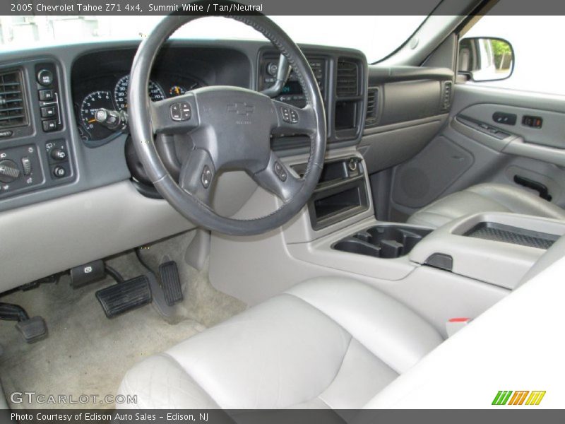 Summit White / Tan/Neutral 2005 Chevrolet Tahoe Z71 4x4