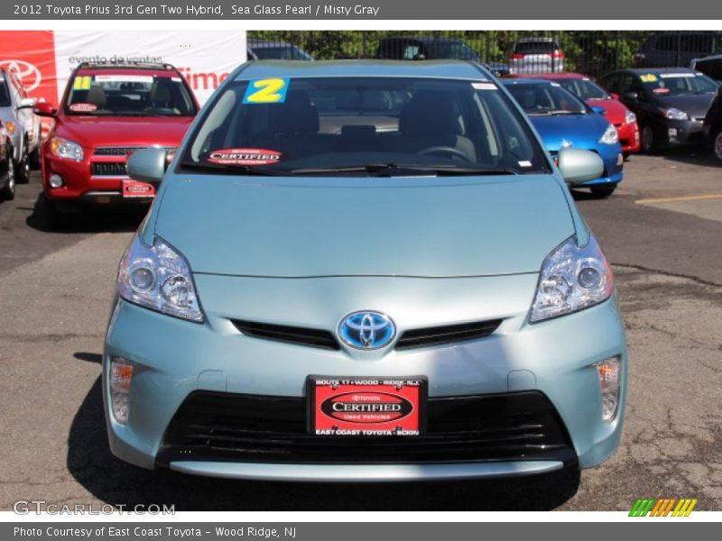 Sea Glass Pearl / Misty Gray 2012 Toyota Prius 3rd Gen Two Hybrid