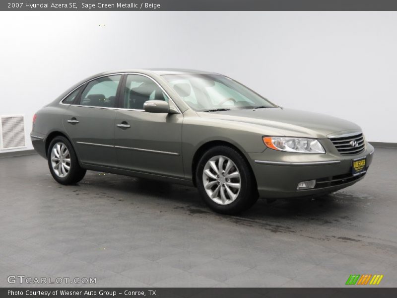 Sage Green Metallic / Beige 2007 Hyundai Azera SE