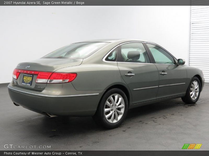 Sage Green Metallic / Beige 2007 Hyundai Azera SE
