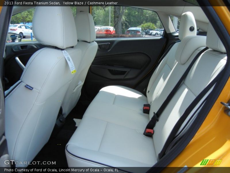 Rear Seat of 2013 Fiesta Titanium Sedan