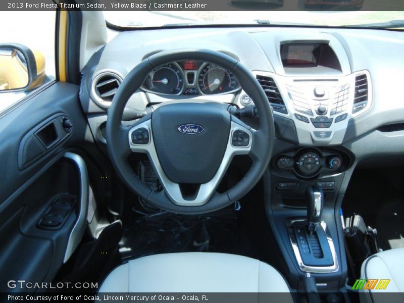 Dashboard of 2013 Fiesta Titanium Sedan
