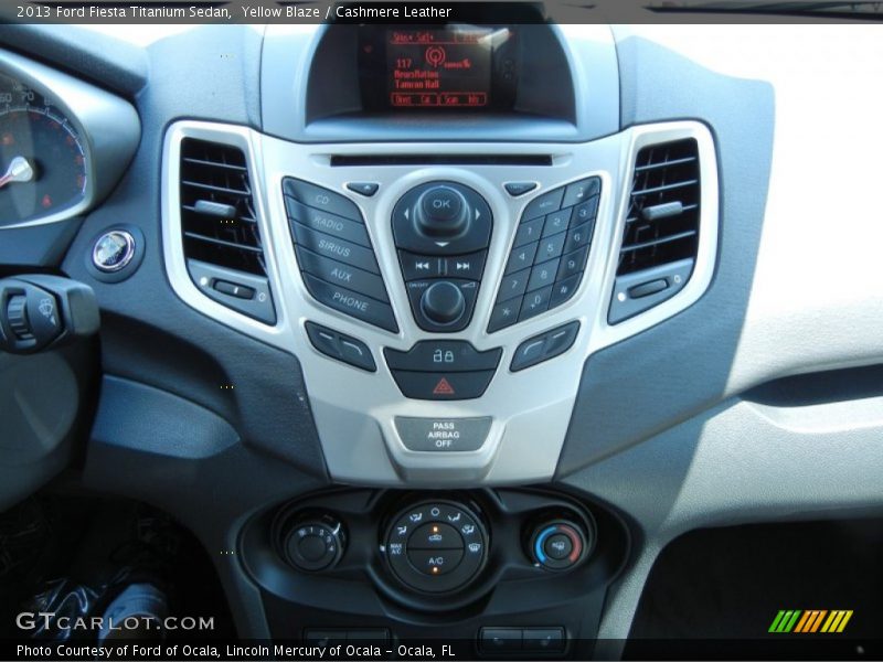 Controls of 2013 Fiesta Titanium Sedan