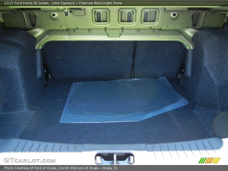 Lime Squeeze / Charcoal Black/Light Stone 2013 Ford Fiesta SE Sedan