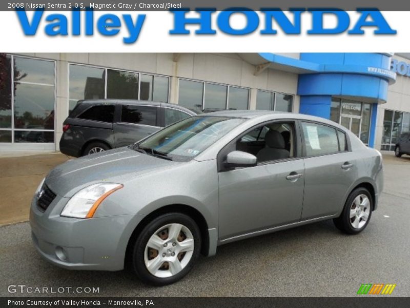 Magnetic Gray / Charcoal/Steel 2008 Nissan Sentra 2.0 S