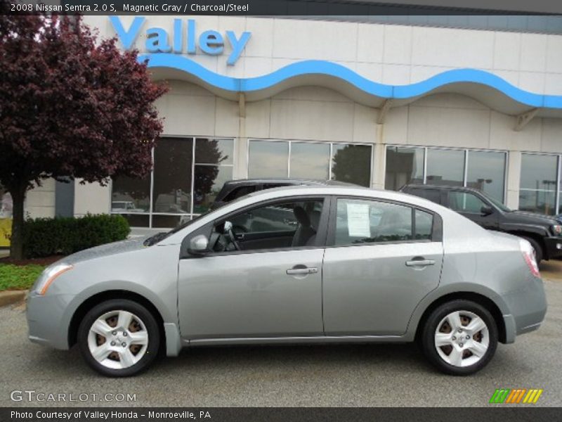 Magnetic Gray / Charcoal/Steel 2008 Nissan Sentra 2.0 S