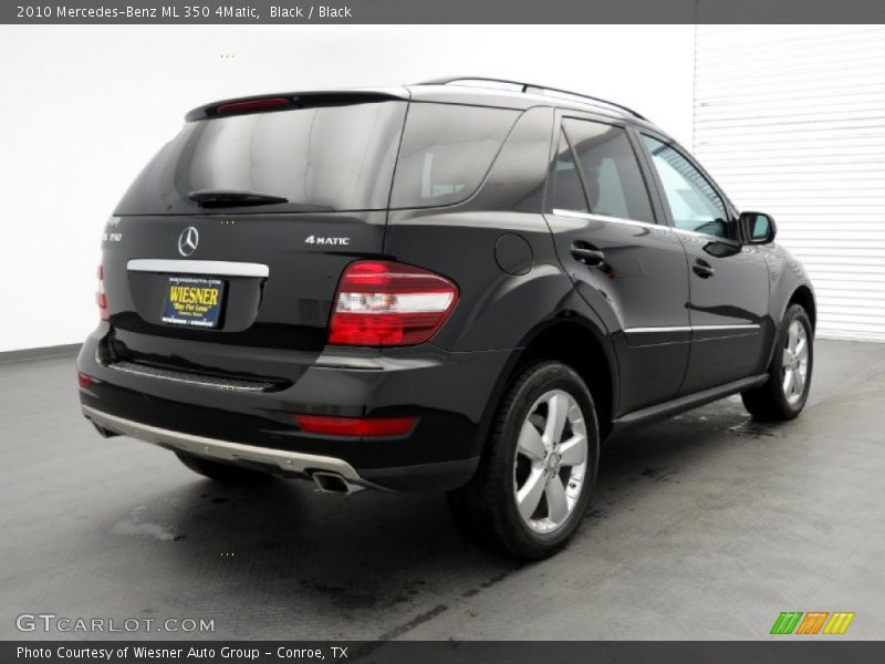 Black / Black 2010 Mercedes-Benz ML 350 4Matic