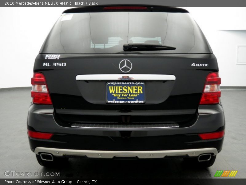 Black / Black 2010 Mercedes-Benz ML 350 4Matic