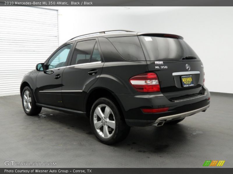 Black / Black 2010 Mercedes-Benz ML 350 4Matic