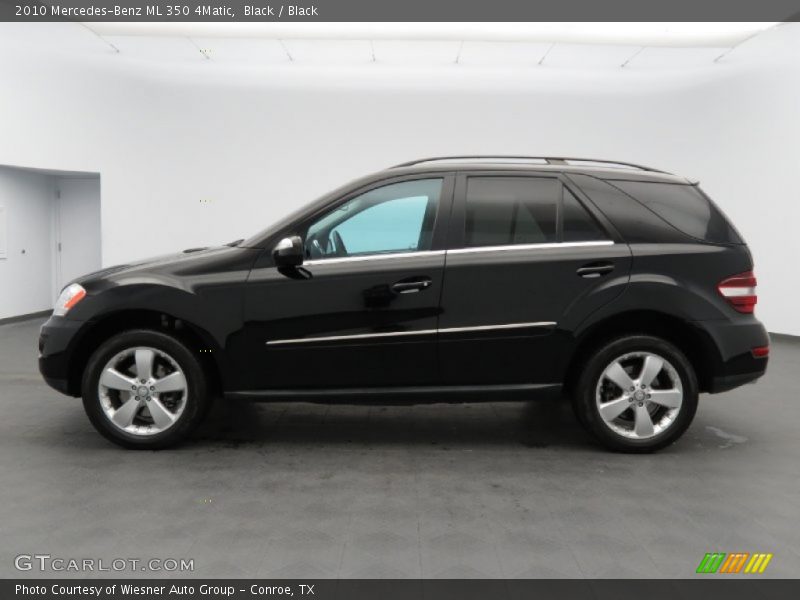 Black / Black 2010 Mercedes-Benz ML 350 4Matic