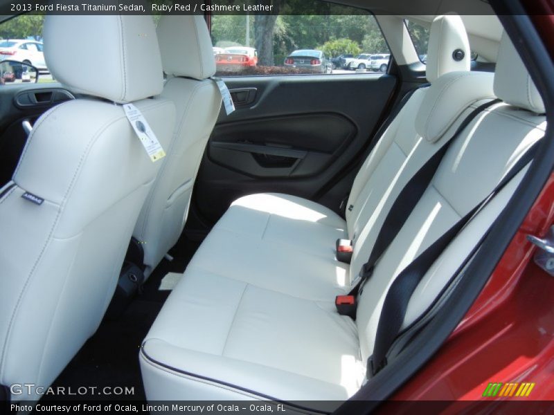 Rear Seat of 2013 Fiesta Titanium Sedan