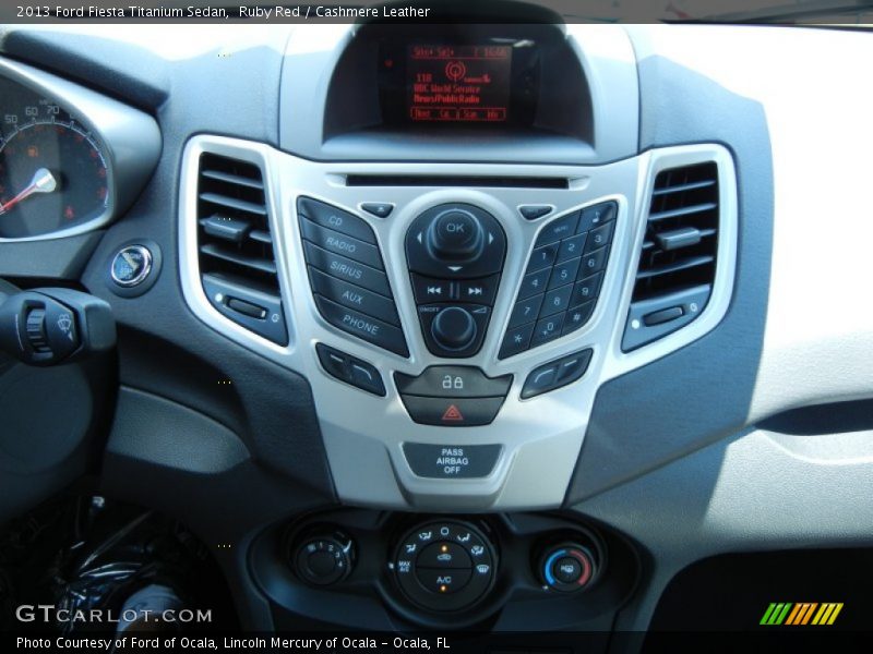 Controls of 2013 Fiesta Titanium Sedan