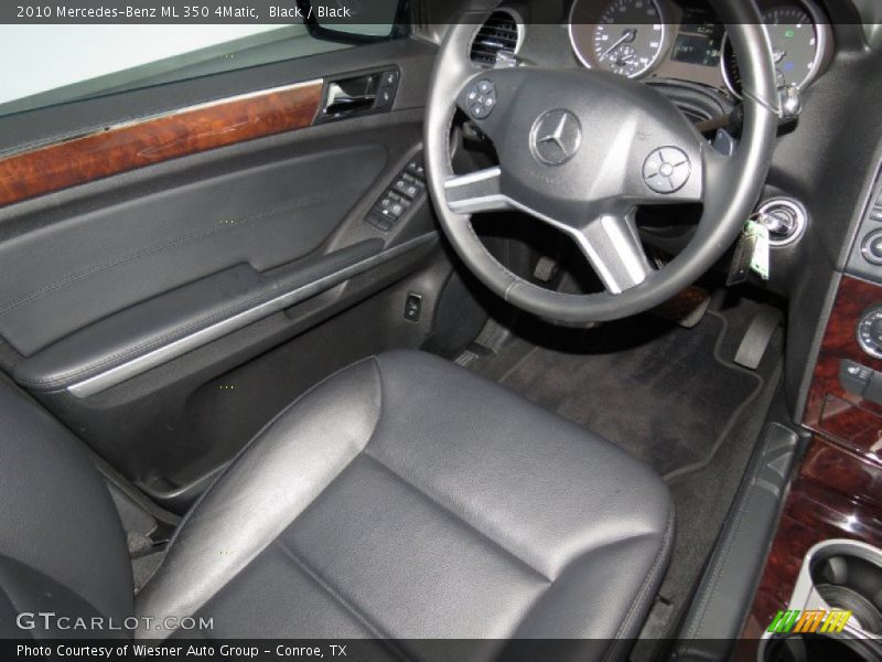 Black / Black 2010 Mercedes-Benz ML 350 4Matic