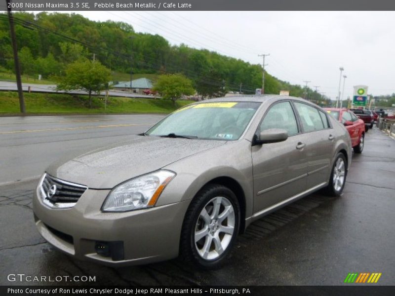 Pebble Beach Metallic / Cafe Latte 2008 Nissan Maxima 3.5 SE