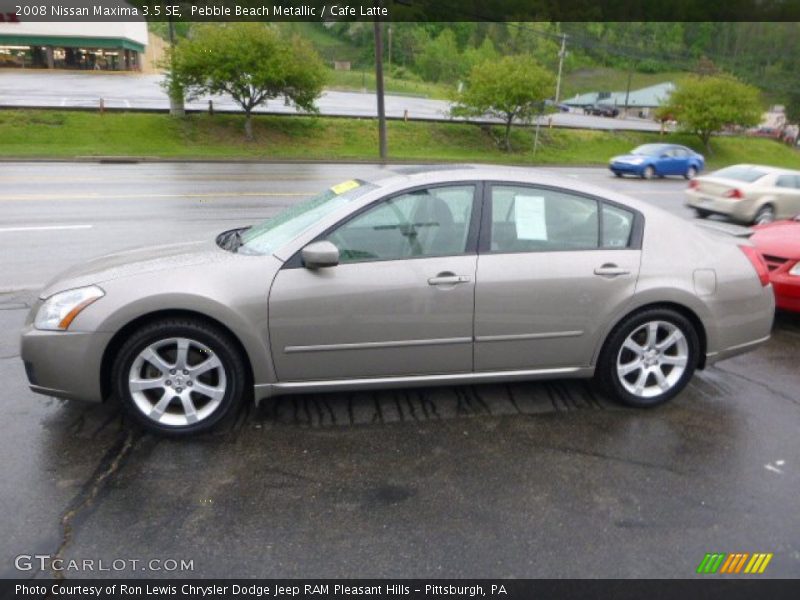 Pebble Beach Metallic / Cafe Latte 2008 Nissan Maxima 3.5 SE