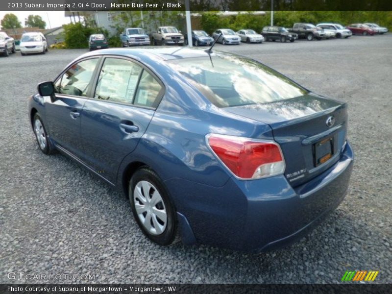 Marine Blue Pearl / Black 2013 Subaru Impreza 2.0i 4 Door