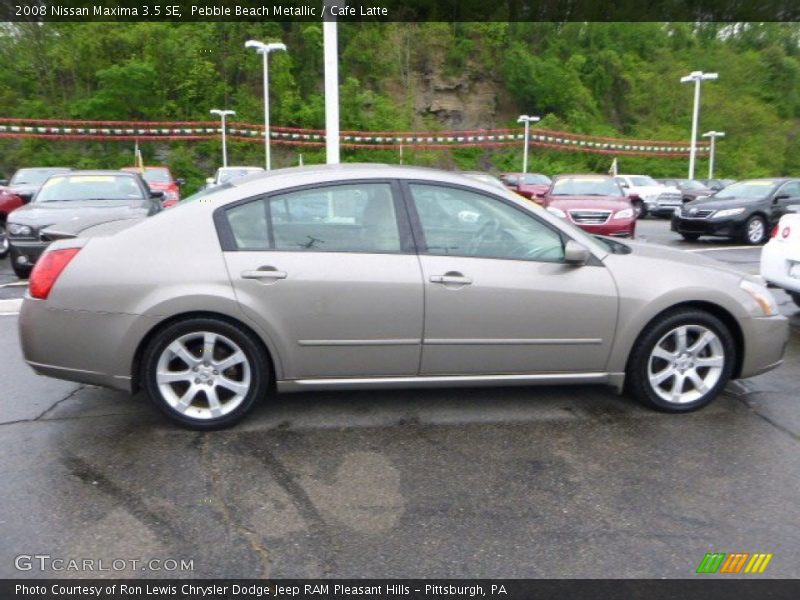 Pebble Beach Metallic / Cafe Latte 2008 Nissan Maxima 3.5 SE