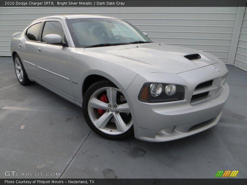 Bright Silver Metallic / Dark Slate Gray 2010 Dodge Charger SRT8