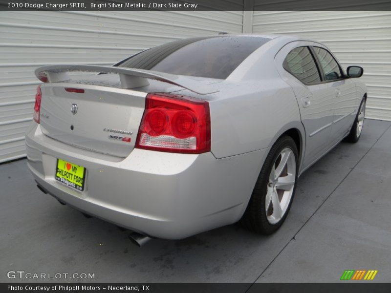Bright Silver Metallic / Dark Slate Gray 2010 Dodge Charger SRT8
