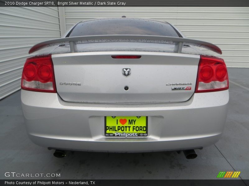 Bright Silver Metallic / Dark Slate Gray 2010 Dodge Charger SRT8