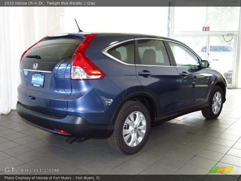 Twilight Blue Metallic / Gray 2013 Honda CR-V EX