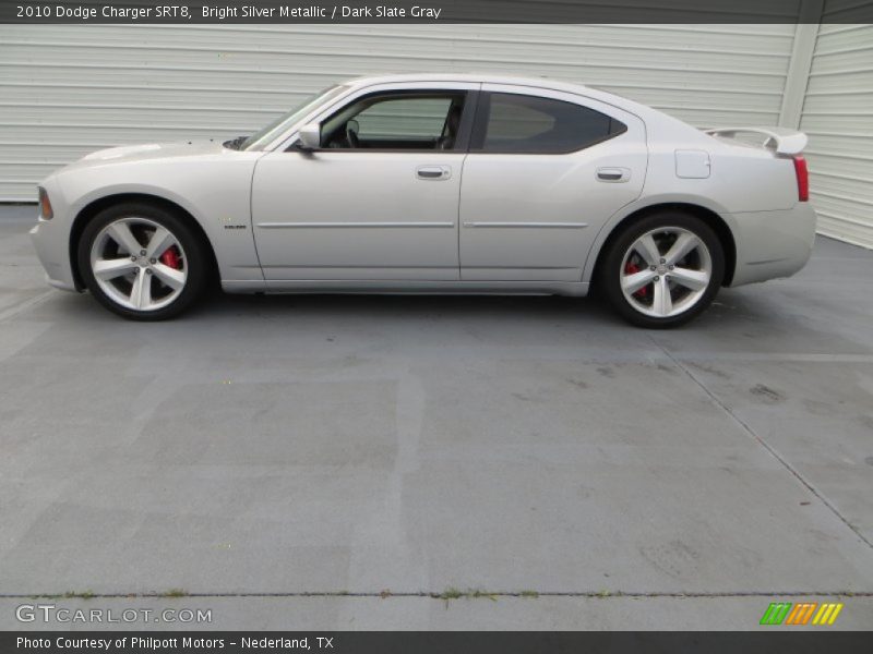 Bright Silver Metallic / Dark Slate Gray 2010 Dodge Charger SRT8