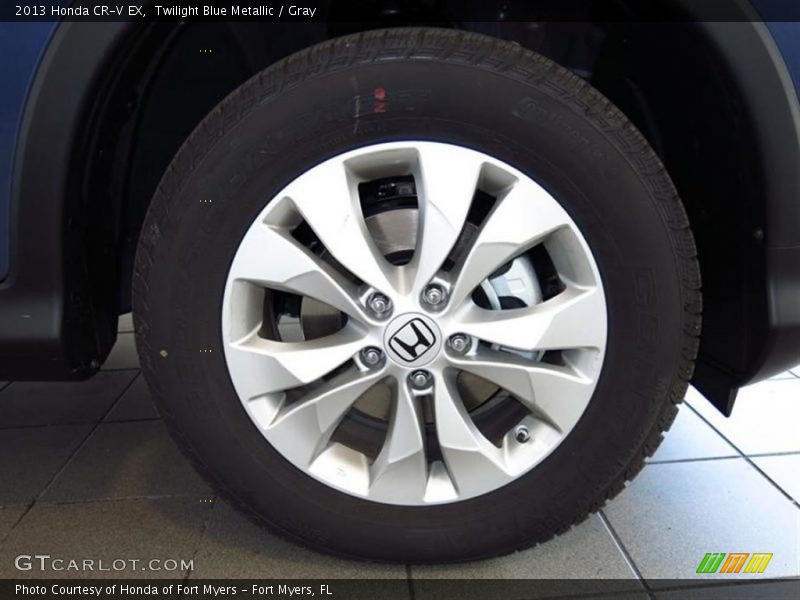 Twilight Blue Metallic / Gray 2013 Honda CR-V EX