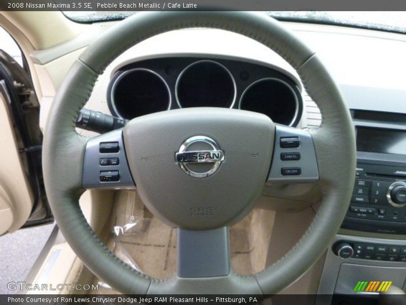 Pebble Beach Metallic / Cafe Latte 2008 Nissan Maxima 3.5 SE
