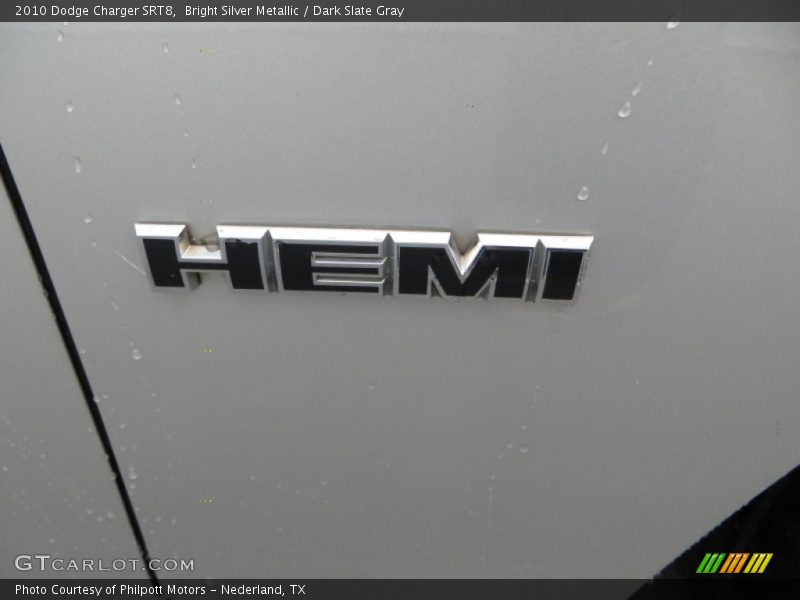 Bright Silver Metallic / Dark Slate Gray 2010 Dodge Charger SRT8