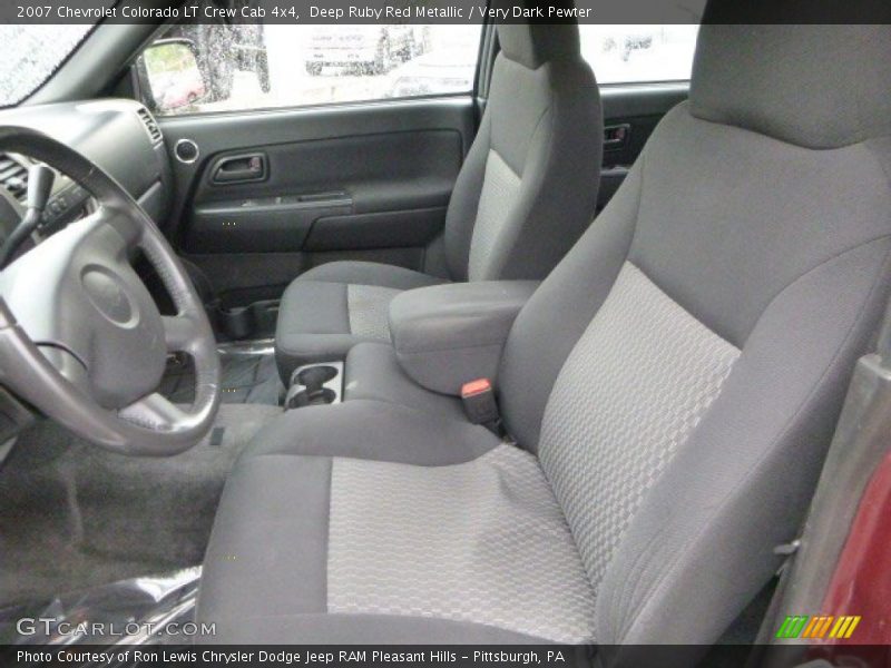 Deep Ruby Red Metallic / Very Dark Pewter 2007 Chevrolet Colorado LT Crew Cab 4x4
