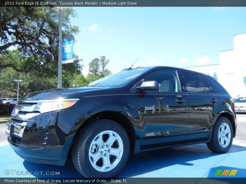 Tuxedo Black Metallic / Medium Light Stone 2013 Ford Edge SE EcoBoost