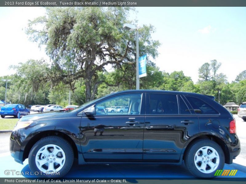 Tuxedo Black Metallic / Medium Light Stone 2013 Ford Edge SE EcoBoost