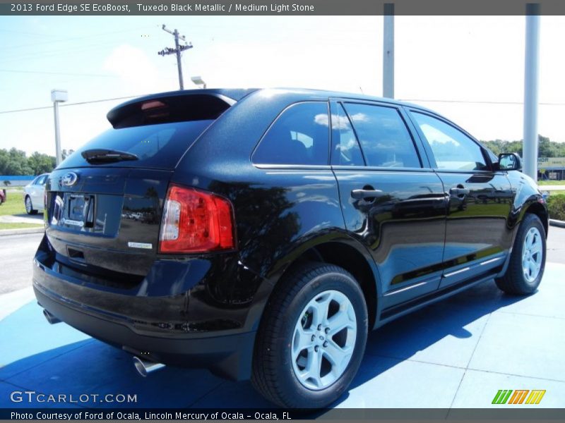 Tuxedo Black Metallic / Medium Light Stone 2013 Ford Edge SE EcoBoost