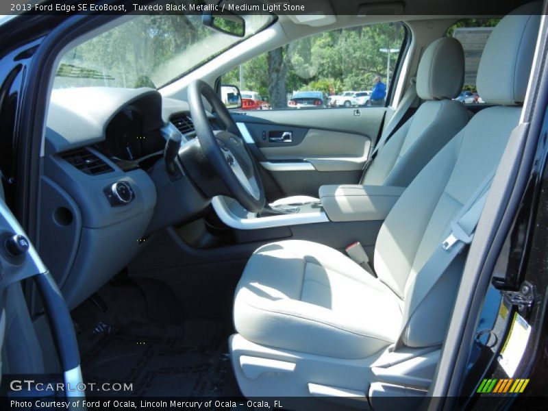 Tuxedo Black Metallic / Medium Light Stone 2013 Ford Edge SE EcoBoost