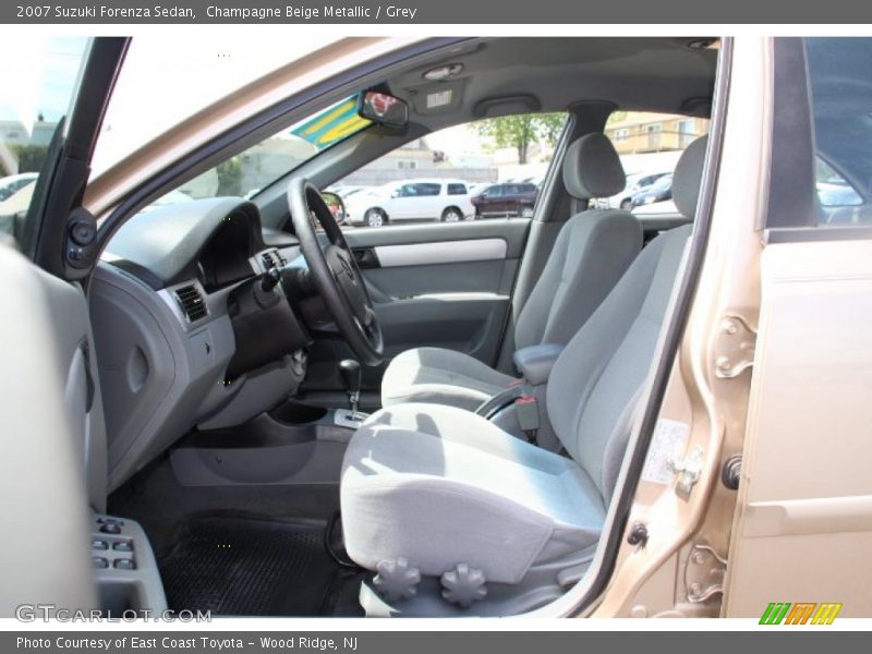 Champagne Beige Metallic / Grey 2007 Suzuki Forenza Sedan