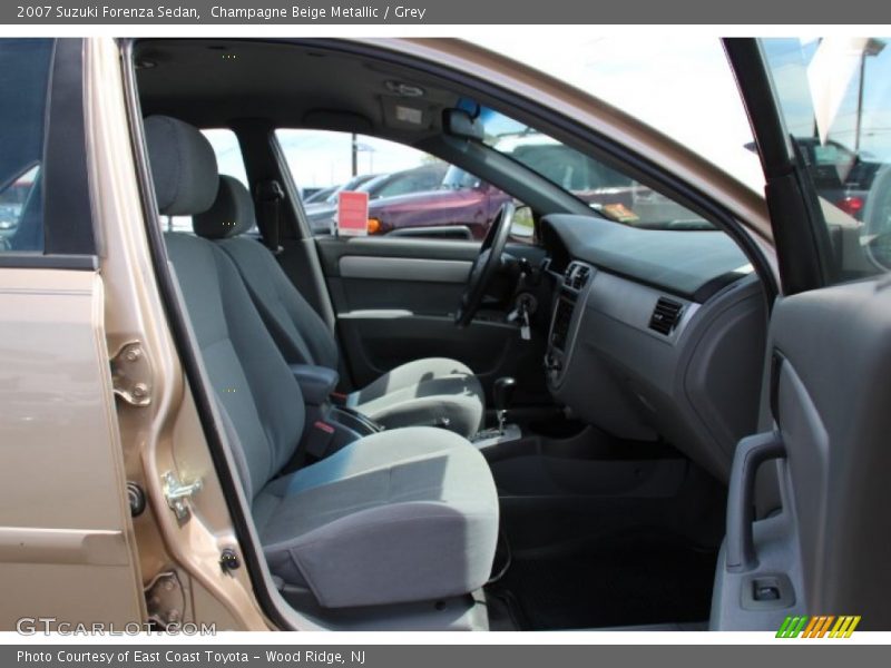 Champagne Beige Metallic / Grey 2007 Suzuki Forenza Sedan