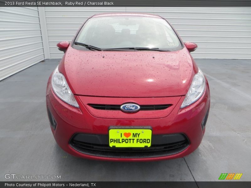 Ruby Red / Charcoal Black 2013 Ford Fiesta SE Hatchback
