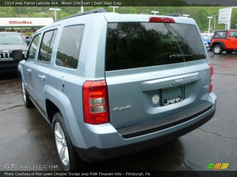 Winter Chill Pearl / Dark Slate Gray 2014 Jeep Patriot Latitude 4x4