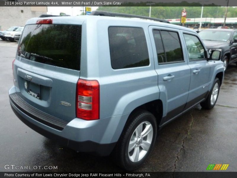 Winter Chill Pearl / Dark Slate Gray 2014 Jeep Patriot Latitude 4x4