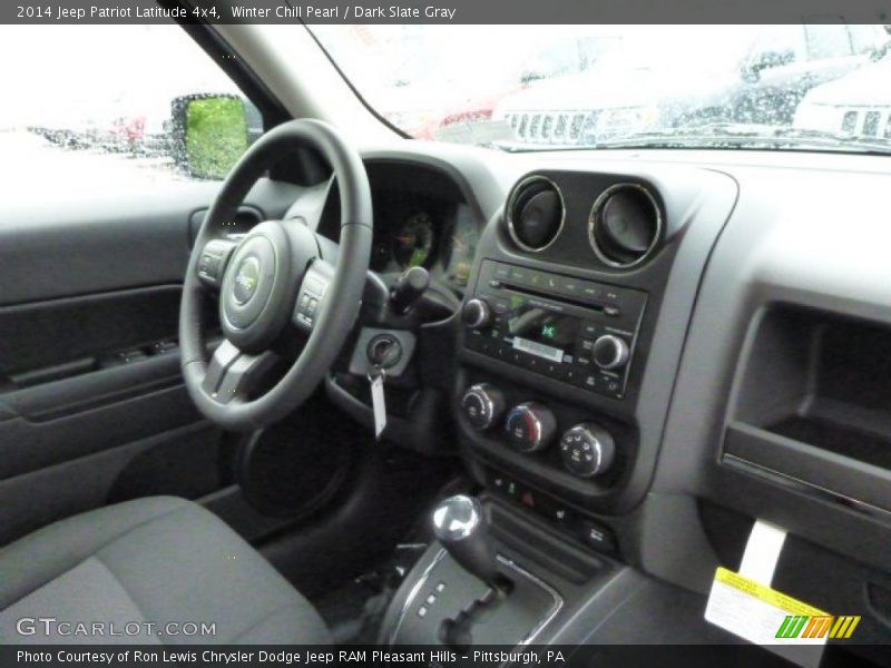 Winter Chill Pearl / Dark Slate Gray 2014 Jeep Patriot Latitude 4x4