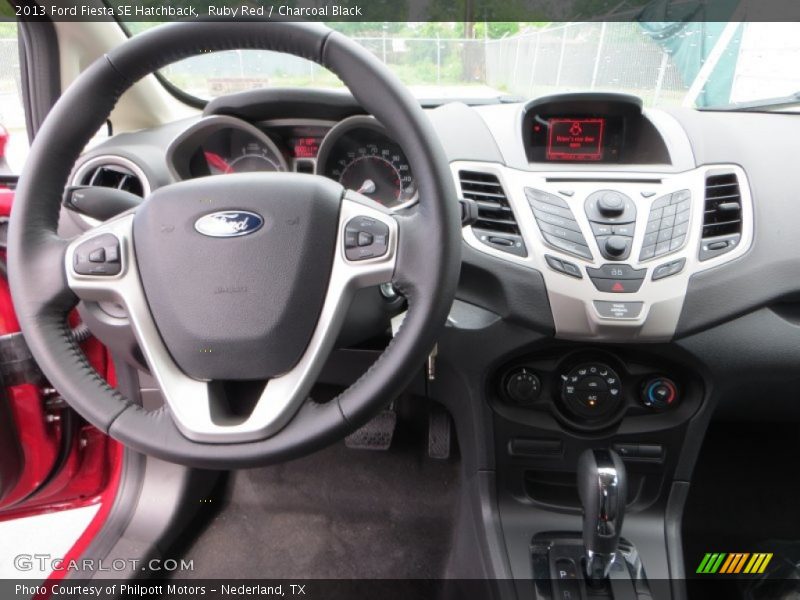 Ruby Red / Charcoal Black 2013 Ford Fiesta SE Hatchback