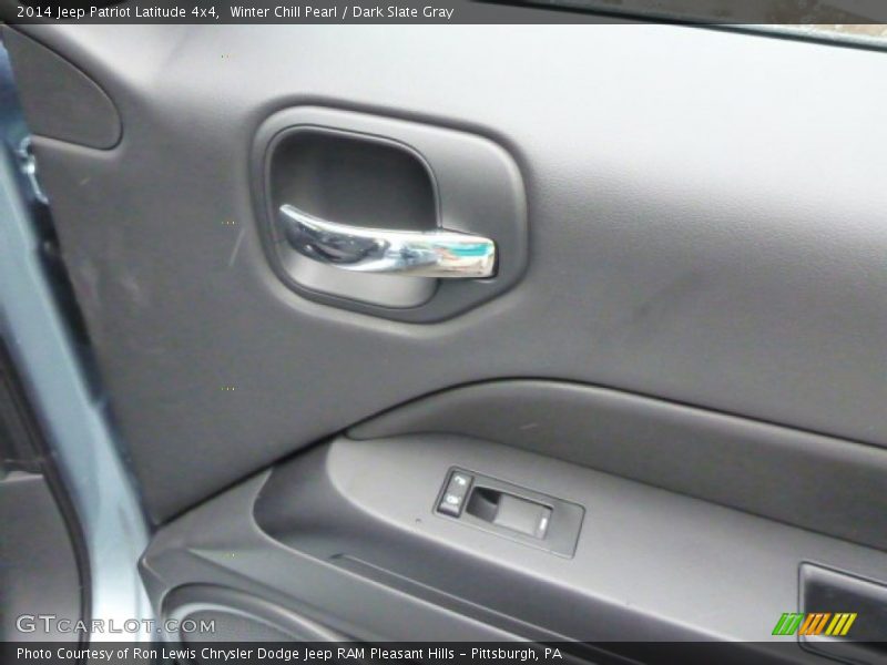 Winter Chill Pearl / Dark Slate Gray 2014 Jeep Patriot Latitude 4x4