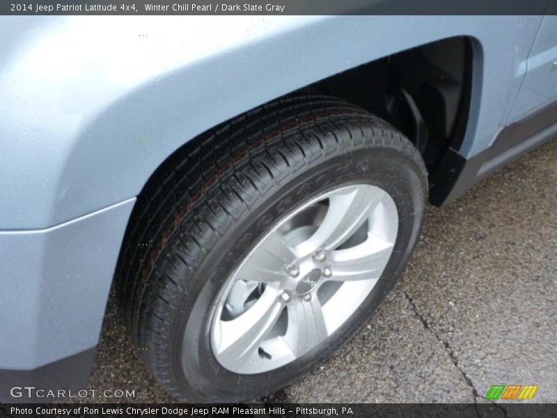 Winter Chill Pearl / Dark Slate Gray 2014 Jeep Patriot Latitude 4x4