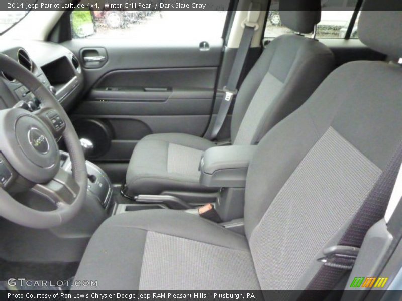Winter Chill Pearl / Dark Slate Gray 2014 Jeep Patriot Latitude 4x4
