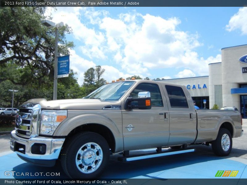 Pale Adobe Metallic / Adobe 2013 Ford F350 Super Duty Lariat Crew Cab
