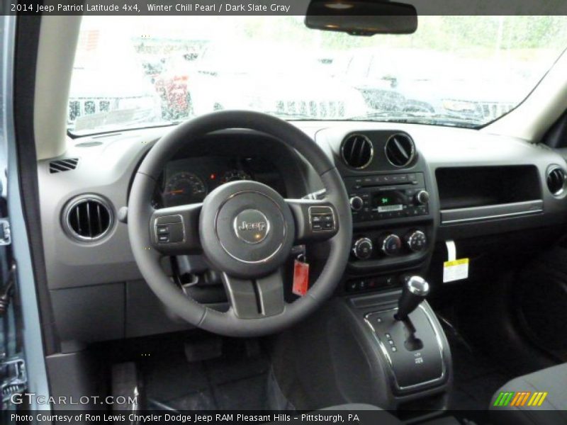Winter Chill Pearl / Dark Slate Gray 2014 Jeep Patriot Latitude 4x4
